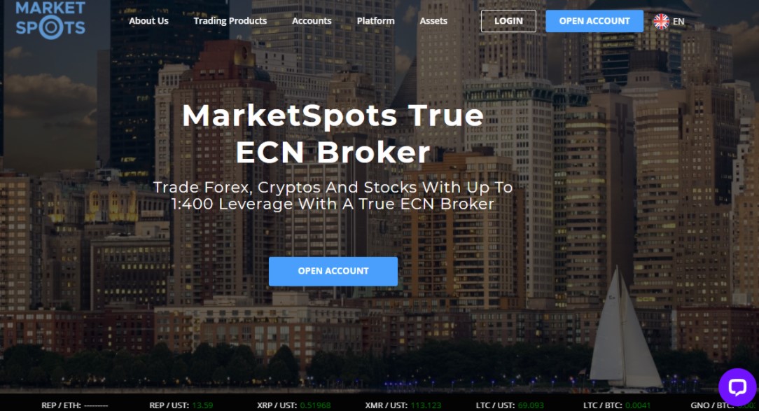 MarketSpots website