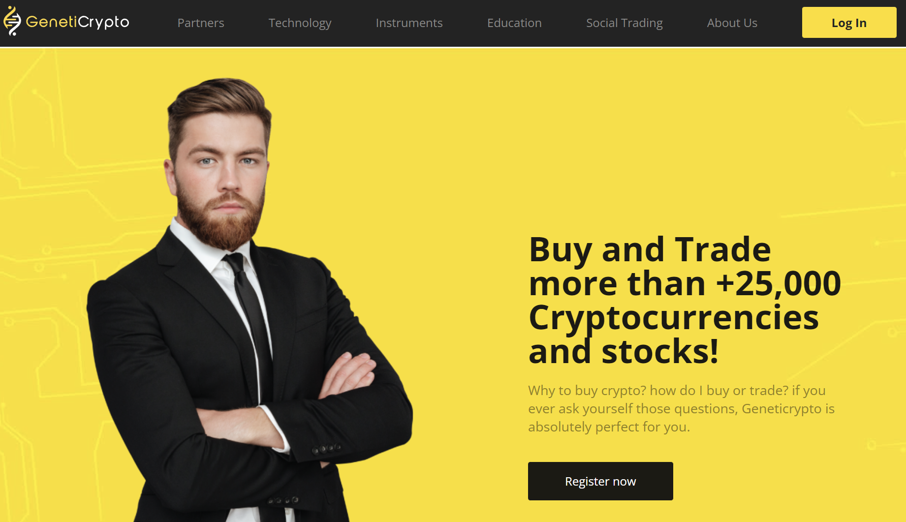 Geneticrypto homepage