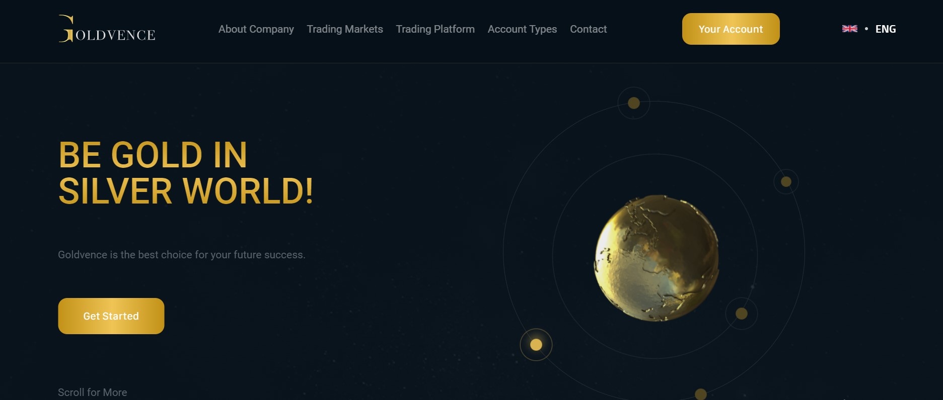Goldvence website