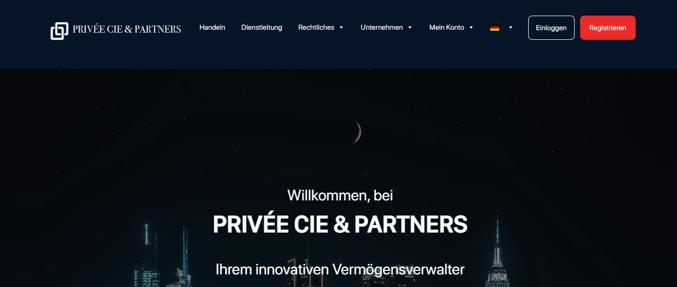 Privee Cie & Partners website