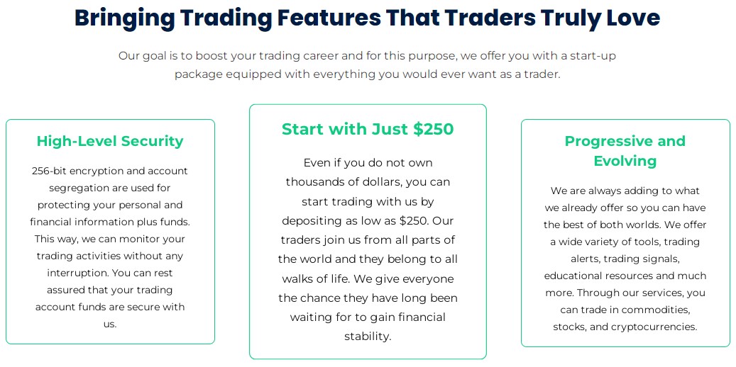 Trezo Capital trading features