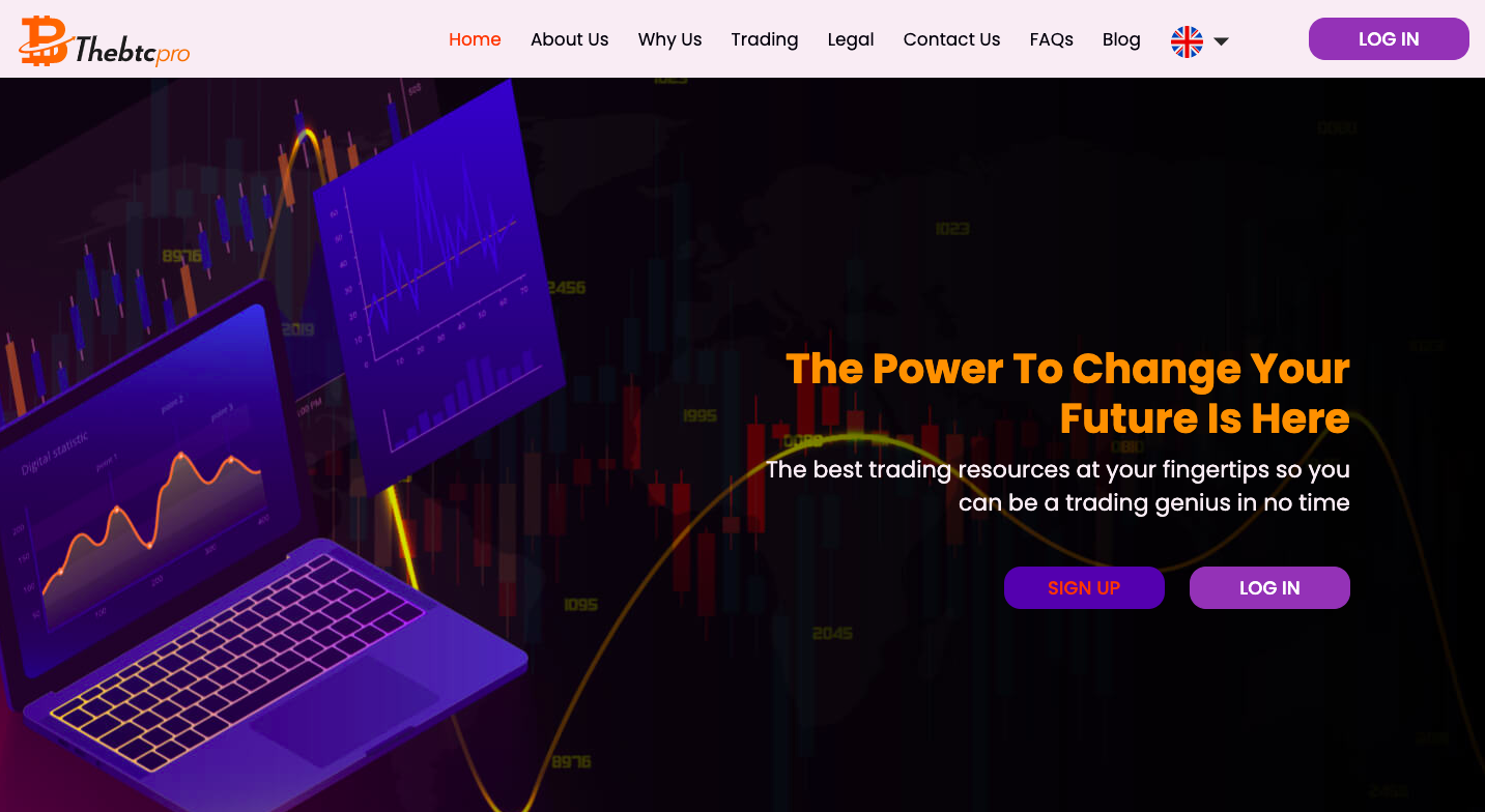 The BTC Pro trading platform