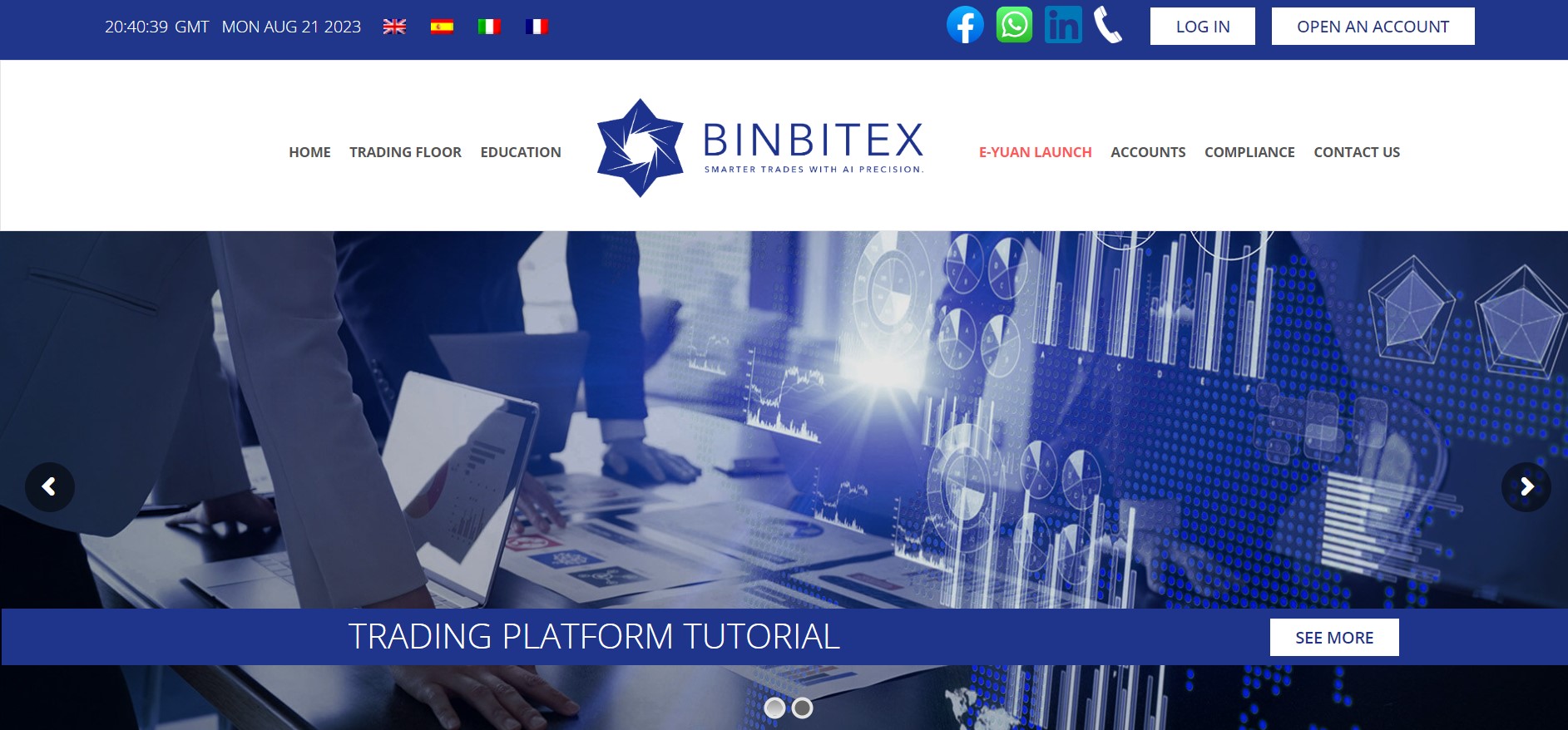 Binbitex website