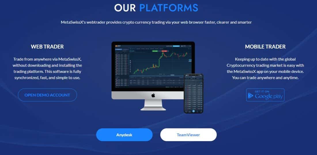 MetaSwissX Trading Platforms